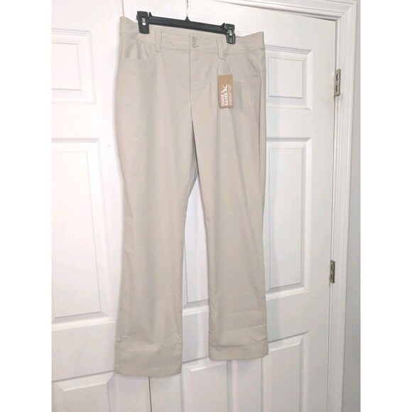 Eddie Bauer Tan Sightscape Horizon Convertible Roll-Up Pants Women's Sz 14 NEW - Picture 3 of 15